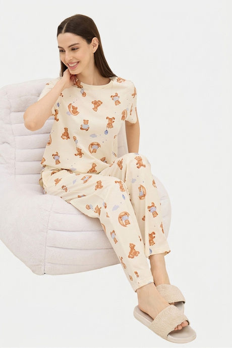 Sweet Dreams Printed Pyjama Set - Swan White — image 7